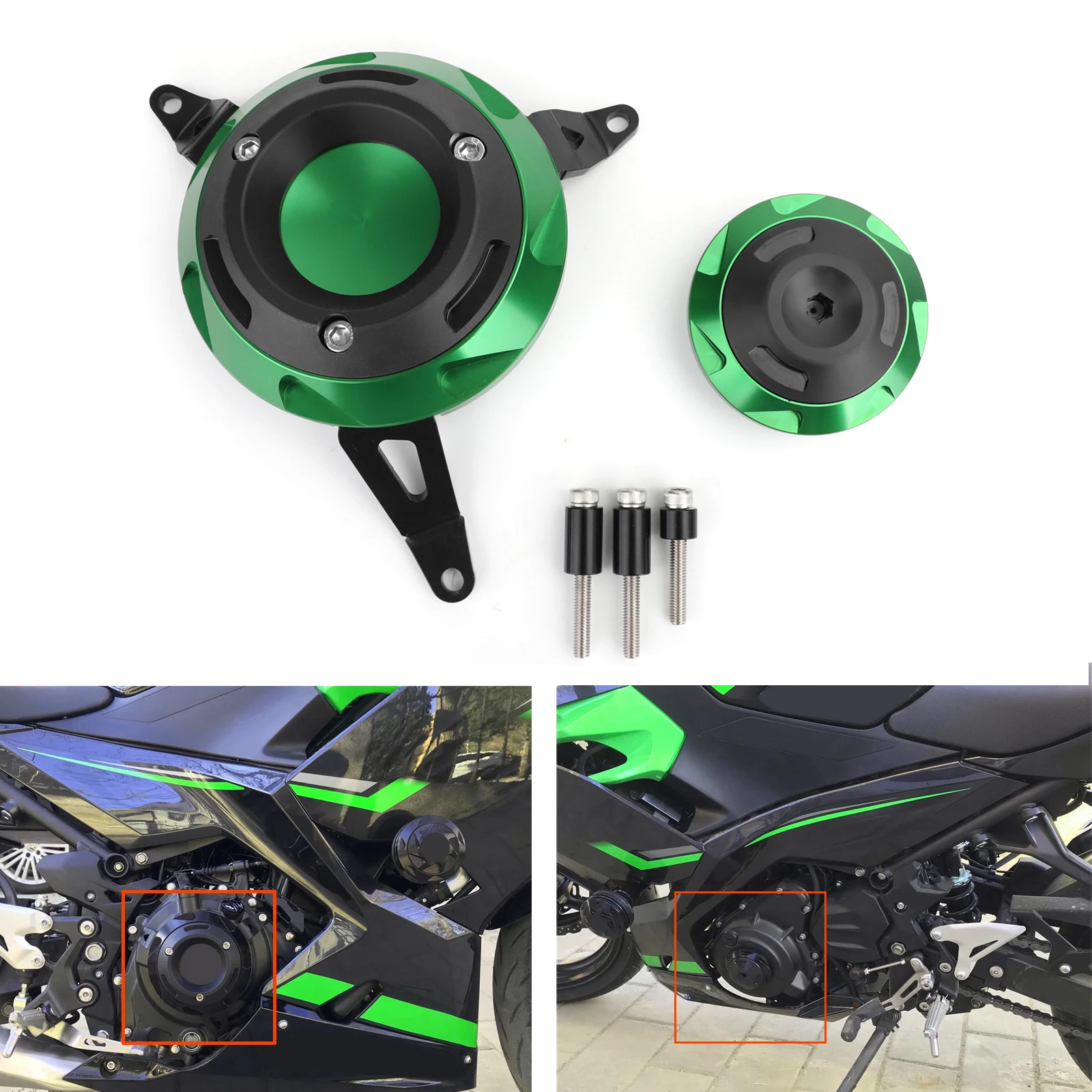 

Artudatech For Kawasaki Ninja 400 EX400 / Z400 Stator Engine Protector Cover Guard 2018-2019 Motorcycle Protection Accessories