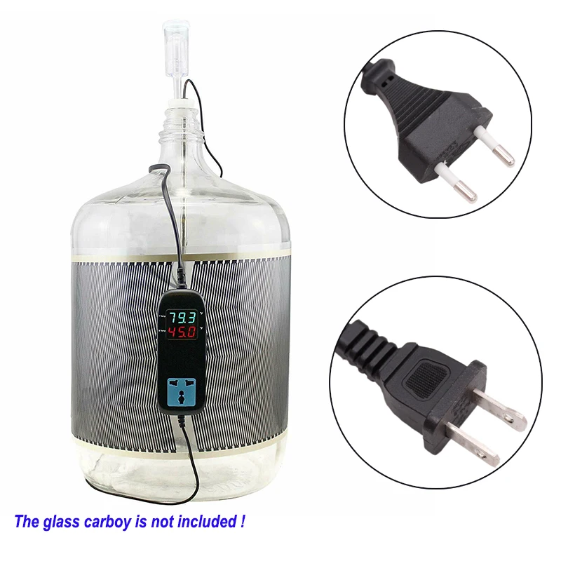 Glass Carboy Temperature Control Kit Controller Brew Heater Homebrew
