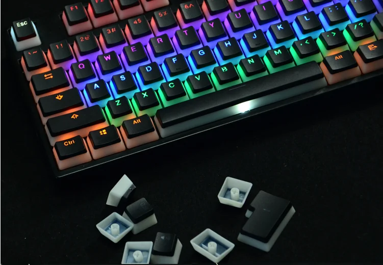 PBT backlighting Двойная съемная клавиша 104 клавиш для механической клавиатуры