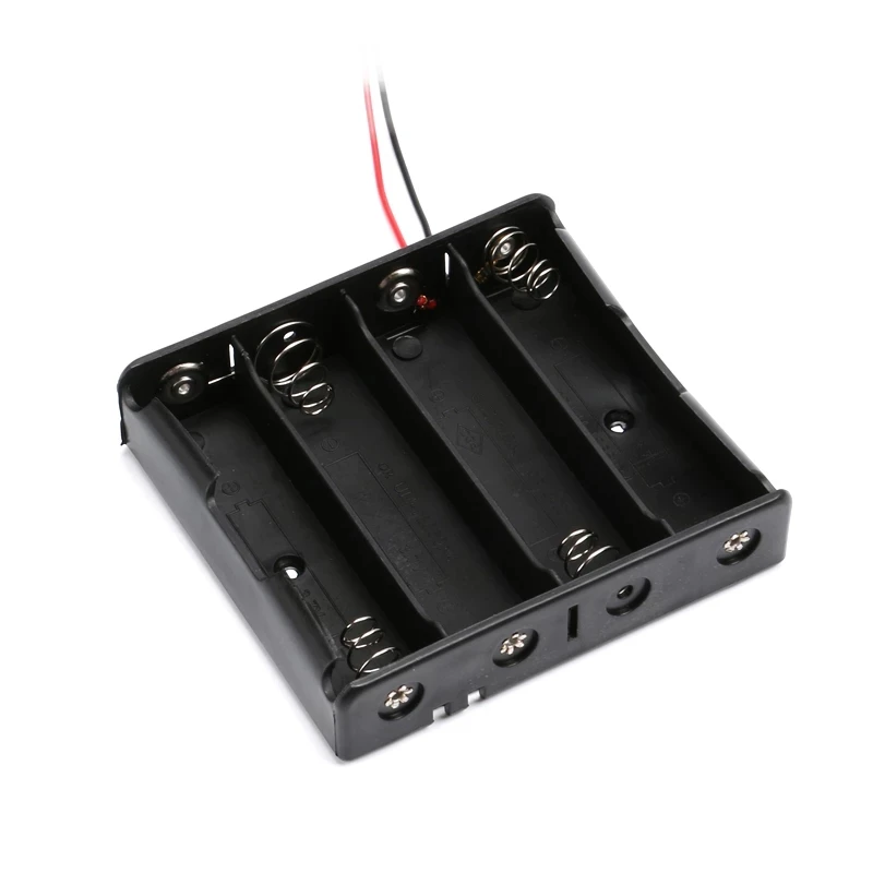 New Plastic 18650 Battery Storage Box Case 1 2 3 4 Slot Way DIY Batteries Clip Holder Container With Wire Lead For 18650 Battery