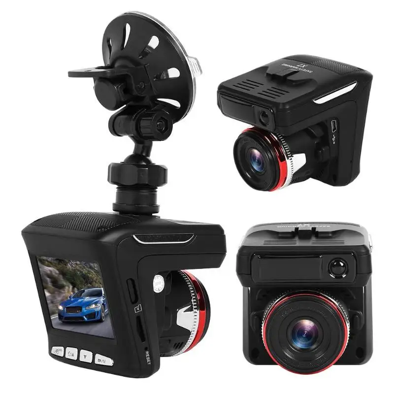 Автомобильный видеорегистратор антирадар, GPS 2 в 1 HD1080P 140 градусов угол русский язык видео регистратор видеорегистратор