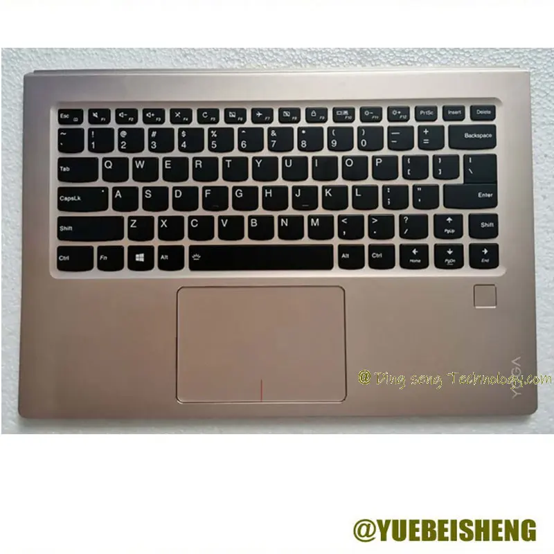 

YUEBEISHENG 95%New for lenovo YOGA 910-13IKB YOGA 5 Pro 910-13 palmrest US keyboard upper cover Touchpad,Golden