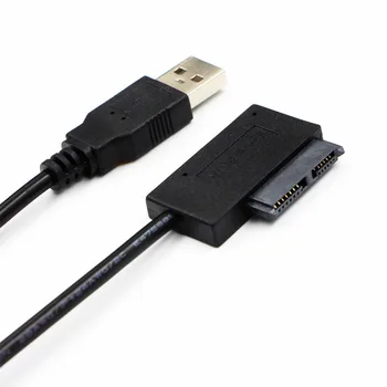 

Adapter Cable USB2.0 to SATA Cable SATA 7+6 Pin Converter Adapter Data Cable for Laptop CD-Rom Support UASP USB Adapter