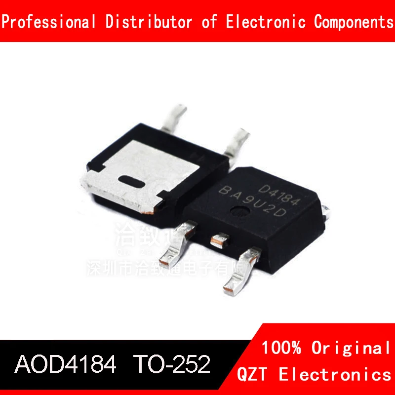 10pcs/lot AOD4184A TO-252 D4184A AOD4184 D4184 MOSFET 10pcs lot j122 mjd122g mjd122 j122g npn darlington to 252