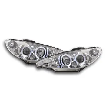 

FKSFSPG202fari Angel Eyes Peugeot 206 type S16 99-year Constr. 02-05 Chrome
