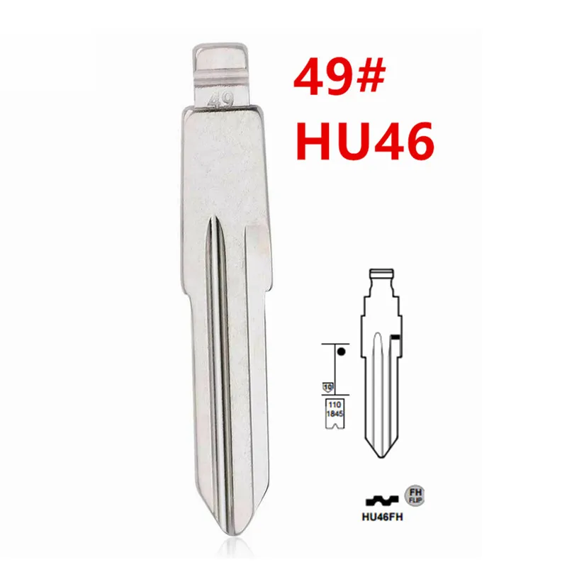 20 шт. 49 # HU46 HU46FH левая сторона металлическая НЕОБРАБОТАННАЯ задняя флип-карта для