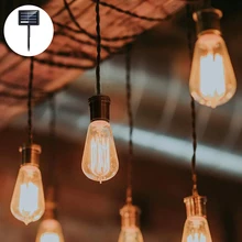 10/20 LED Bulbs Outdoor String Lights Solar Hanging Light Vintage Bulb for Party Wedding Christmas Decoration IP65 Waterproof