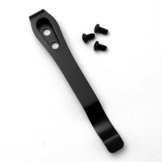 Tool DIY Accessories Folding Knife Holder Stainless Steel Back Clip Pocket Holder Knife Clip black