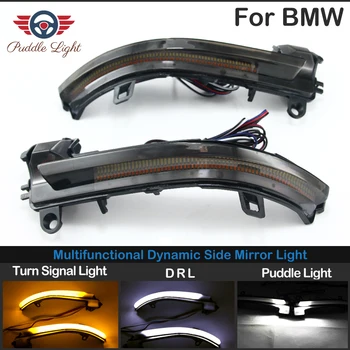 

Multifunctional Rearview Mirror Light LED Turn Signal Running Light Puddle light For BMW F07 F11 F20 F22 F23 F30 F34 F36 E84 I3