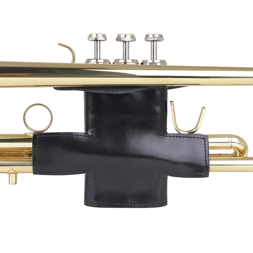 Funda protectora de trompeta de cuero de PU, piezas de instrumentos profesionales de trompeta, suministros de instrumentos musicales divertidos
