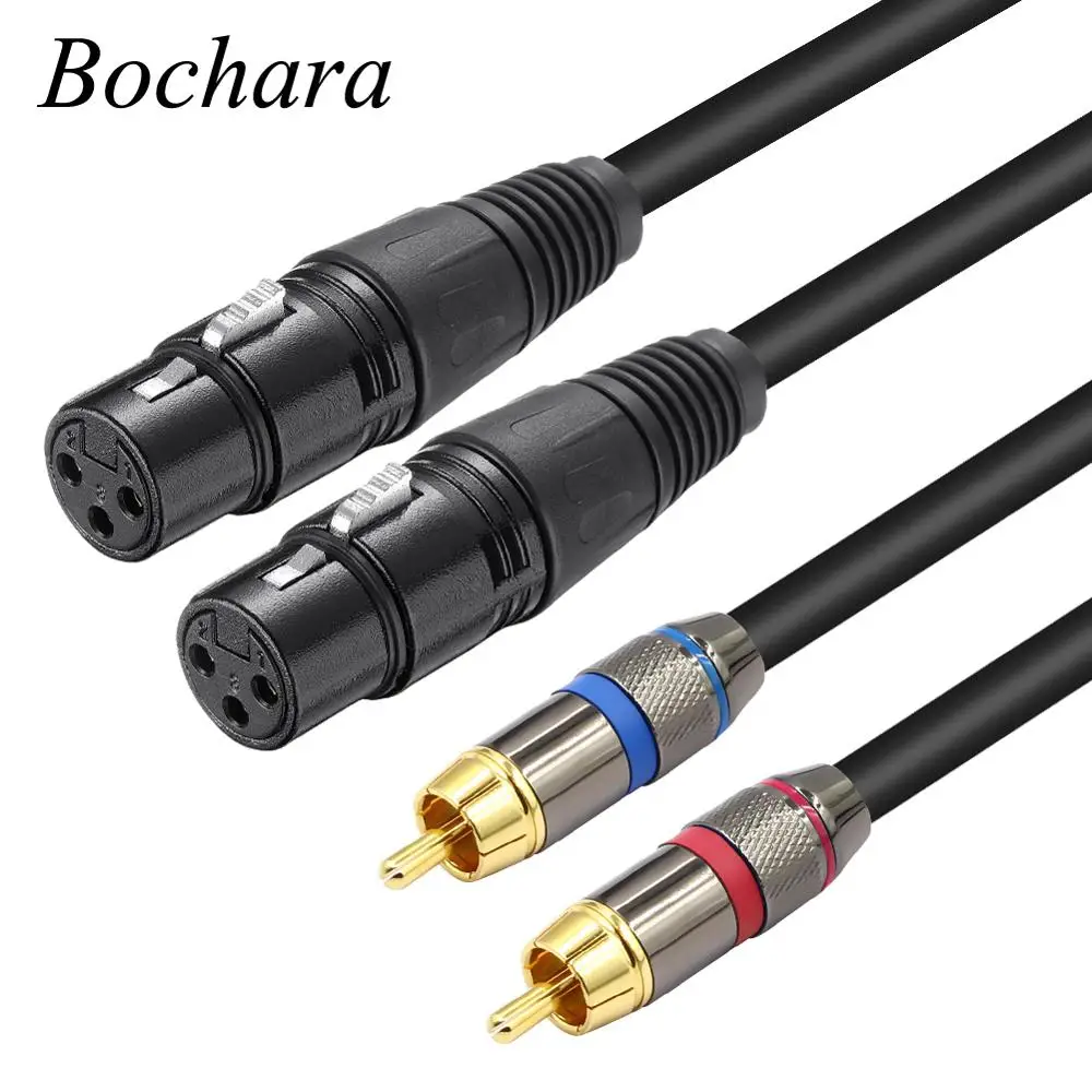 Аудиокабель Bochara с разъемом типа Папа папа 1 5 м 2RCA гнездовой разъем XLR AUX