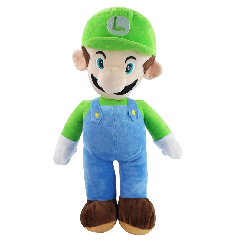 Luigi 45cm 15-45 см Luma Odyssey свадебное платье Принцесса Персик Кости Куба Дракон Темный Теплозаправщик koopa подарки дети Luigi Плюшевые игрушки куклы - Цвет: Luigi 45cm