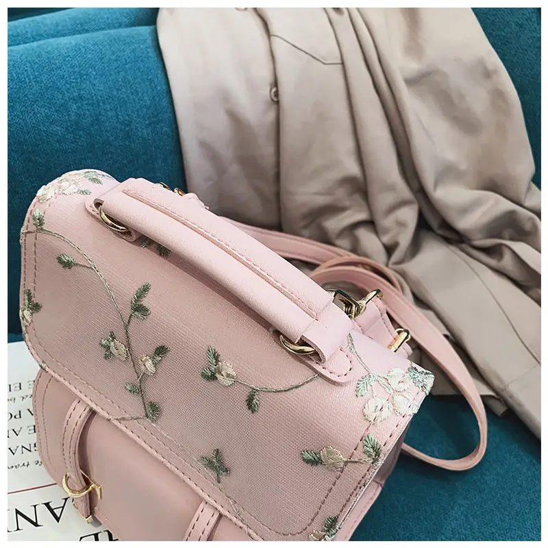 MoneRffi, школьный рюкзак для девочек-подростков, Высококачественная кожаная женская сумка через плечо, рюкзак с цветочной вышивкой, дизайнерский рюкзак