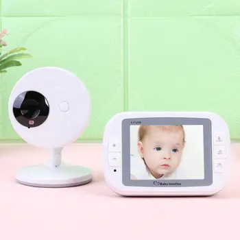 

Wireless Baby Monitor TFT LCD Audio Video Night Vision 2 Way Intercom Babysitter Minimum illumination 0Lux Infrared LED