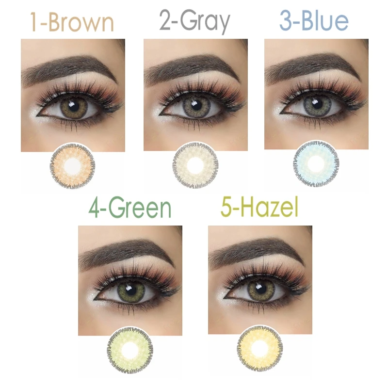 Premium Colored Contacts With Lenses Degree Annually Prescription Colored Contact Lenses With Power