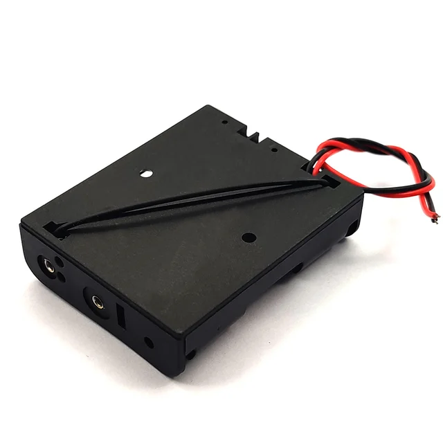 8 Portabatterie AA Con Cavi E Interruttore - Holder Per Batterie 3V Con Clip - Foto 5