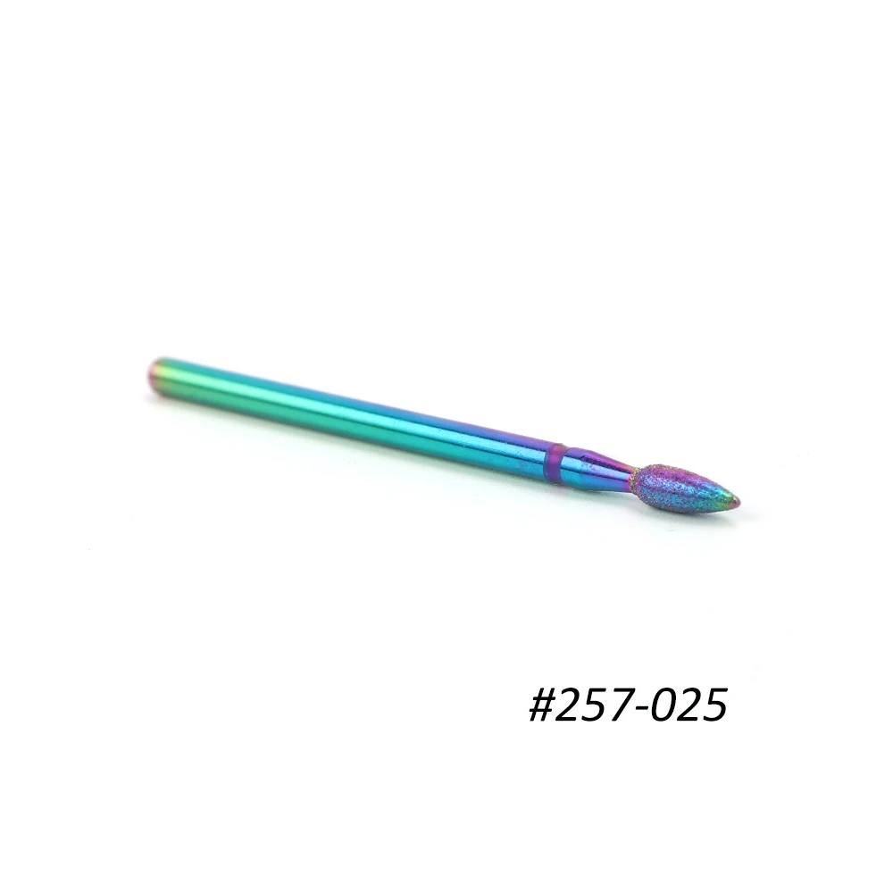 257-025 26 типов сверл для ногтей для маникюра, Электрический станок, Радужный керамический фреза для удаления омертвевшей кожи, инструменты для ухода за ногтями SA1514 - Цвет: 257-025