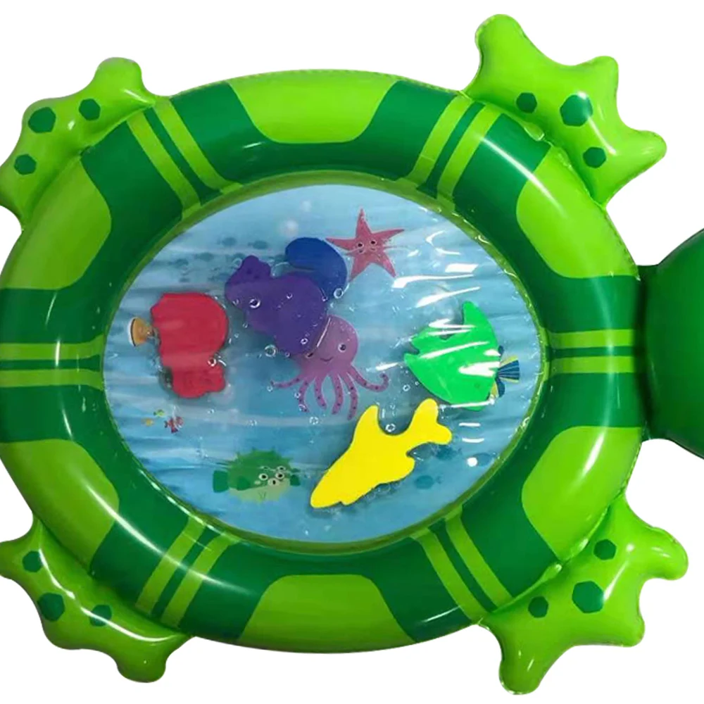Подушка для воды для детей, надувная игрушка в форме черепахи, детский плавающий игровой коврик, Детская большая водная подушка, игрушка