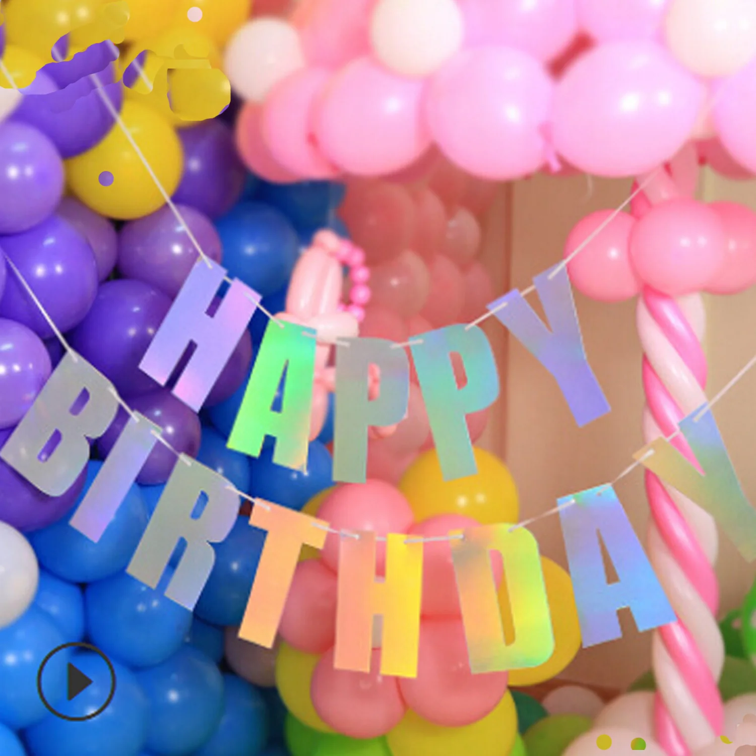 แบนเนอร์วันเกิดHappy Birthdayป้ายเรืองแสงตลกวันเกิดParty  Suppliesสำหรับตกแต่งเด็กทารกแขวนตกแต่ง|แบ็คดรอปงานปาร์ตี้| - AliExpress
