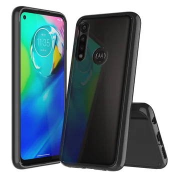 

50pcs/lot For Motorola Moto G Power US Version Soft Frame Shockproof Transparent Hard Case For Moto G8 Power Moto G Stylus