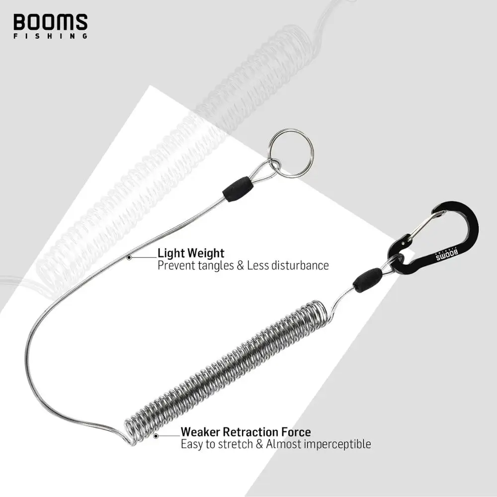 Booms Fishing T01 2m Coiled Lanyards