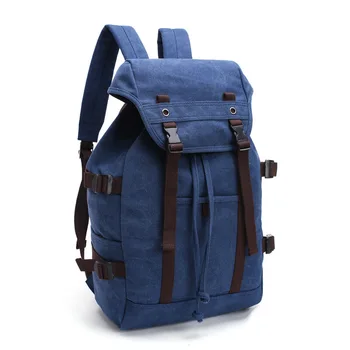 

Vintage design top quality canvas men backpack Outdoor travel backpack Camping Large Capacity backpack for male 200825-86