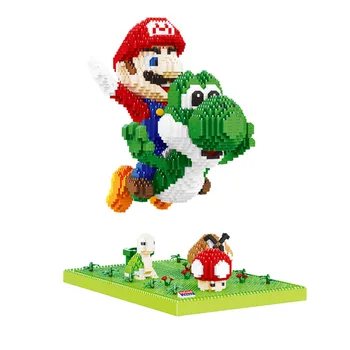 

3300pcs+ Flying Super Mari Bros Figure Diamond Building Block 16168 Model Mirco Bricks Toys For Children Blocks