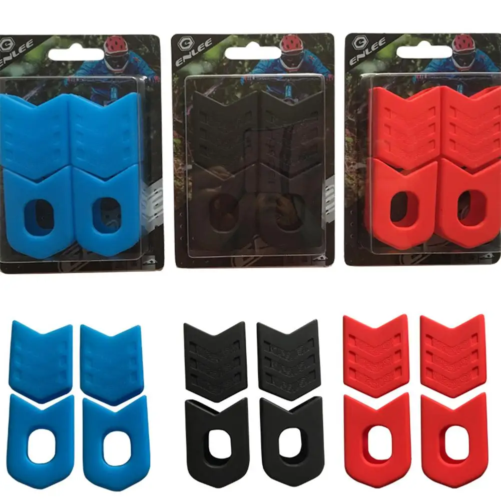 cheap Enlee Bicycle Crankset Crank Protective Sleeve MTB Road Bike Cycling Crankset Protect Cover Crank Arm Boots Black,Red, Blue