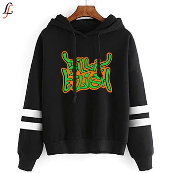 

Billie Eilish Hoodies Sweatshirt Billy Harajuku Hoody Sweatshirts Full Sleeve Women K Pop Style Casual Pullovers Cloths Tops