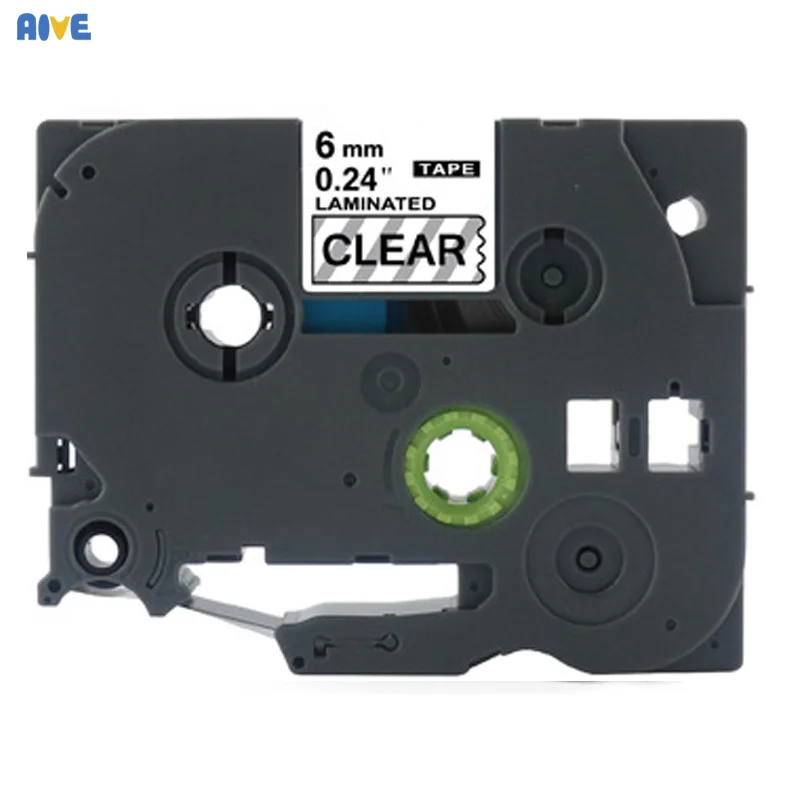 

Aive laminated TZe-211 Label Tape Compatible Brother P-touch 6mm Printers PT18R PT2700 PT-E300 PT-H110 tze111 TZ611 White yellow