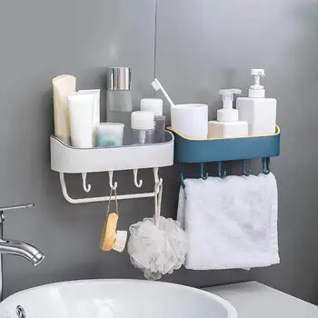 

Punch-free bathroom shelf bathroom corner corner wall-mounted 4 Colors space aluminum bathroom storage Bathroom Shelf Organizer