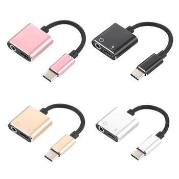 

Type C Adapter Aux o Adapter USB Type C to 3.5mm Earphone Jack Adapter For Xiaomi Mi 6 Huawei without 3.5 jack