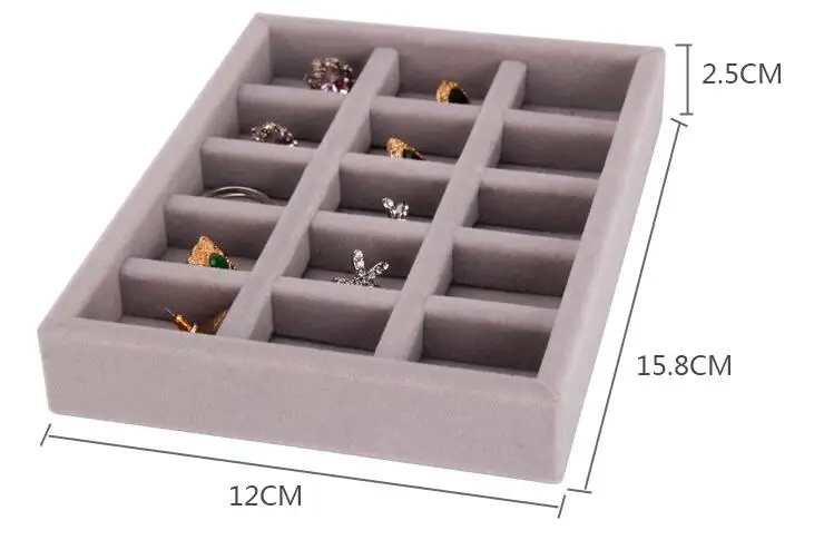 Nice Jewellery Organizer Box S/M size Drawer Jewelry Display Storage Tray  Earrings Holder Rings Packaging Hairpin Watches Stand