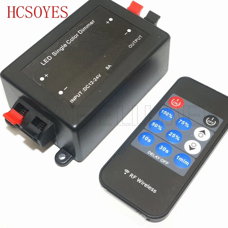 DC12V-24V мини 11key RF беспроводной пульт дистанционного управления Яркость Диммер контроллер для 5050 3528 2835 одноцветный светодиодный светильник лента