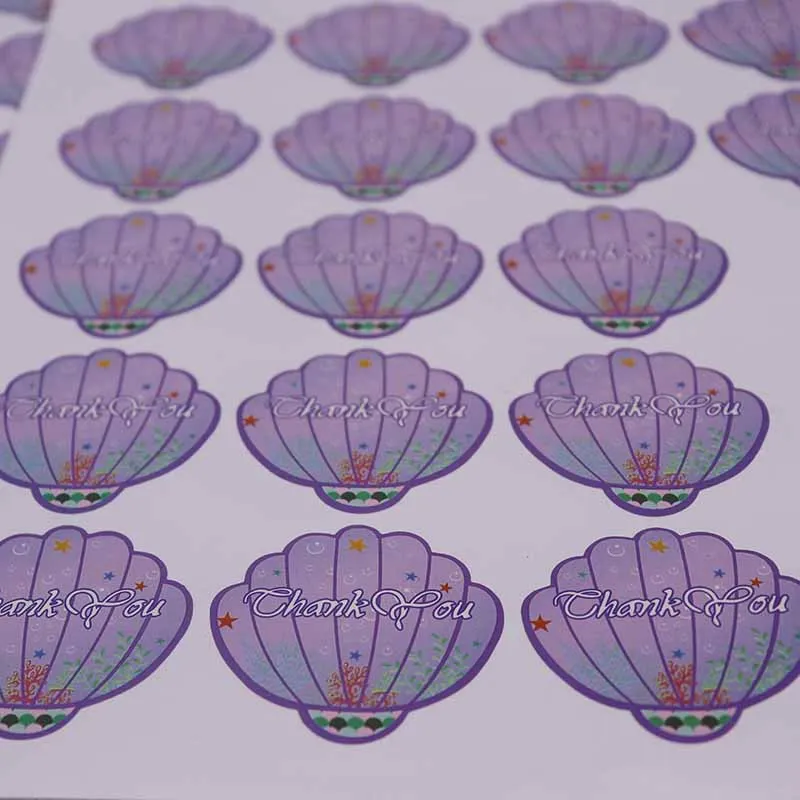 100 шт DIY pecti форма этикетка ручной работы наклейки Фиолетовый принт белая бумага самоклеющиеся этикетки 50,8*47,8 мм таможня стоимость extr - Цвет: label as pic