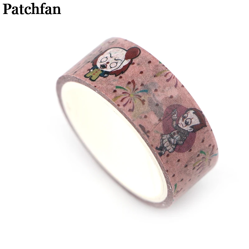 Patchfan Stephen King's It 90s мультипликационный Забавный DIY Скрапбукинг детская Бумага васи маскирующая Лента Печатный шаблон стикер Пастер A2217