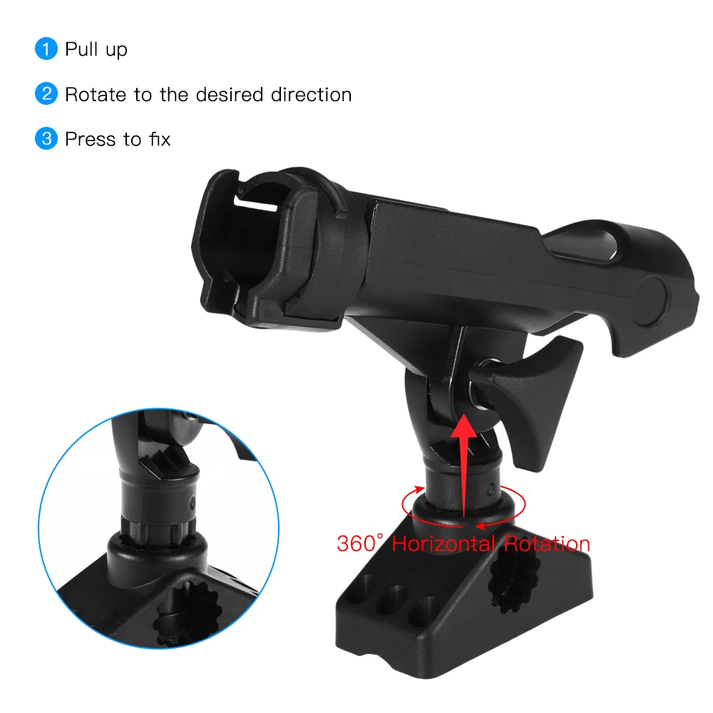Fishing Rod rack Holders Rest Adjustable Removable 360 degree Kayak Boat Support Tools Accessories Pole Bracket