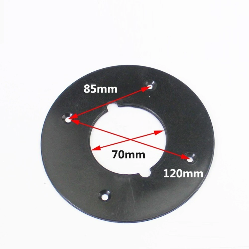 central machinery band saw Multifunctional Black Circle Shape Electric Router Plastic Base For 3612 3612C Baseplate  Models Engraving Machine antique woodworking bench