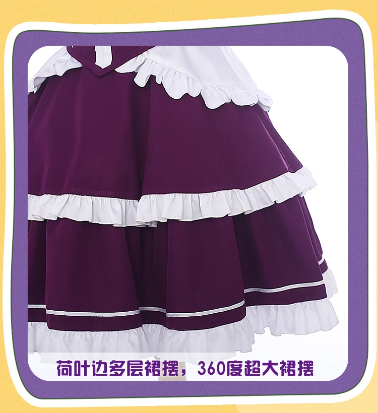 Re: zero Ram Rem, платье горничной, карнавальный костюм на день рождения, униформа на Хэллоуин, платье+ галстук+ шляпа+ головной убор+ носки, размеры s, m, l