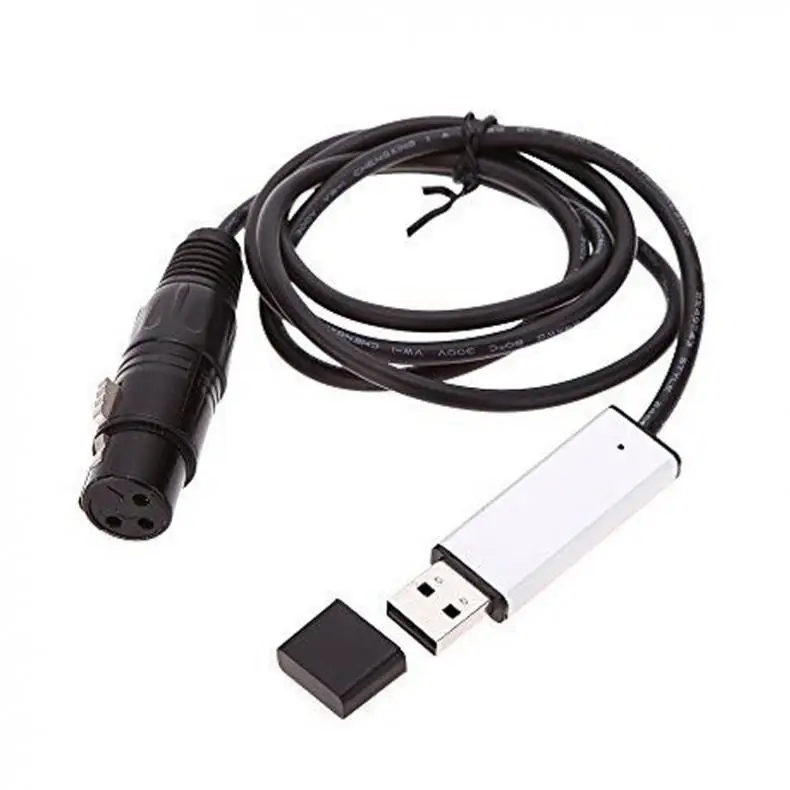 

USB to DMX Interface Adapter LED Studio Computer PC Stage Lighting Controller Dimmer Support for XP Vista 7