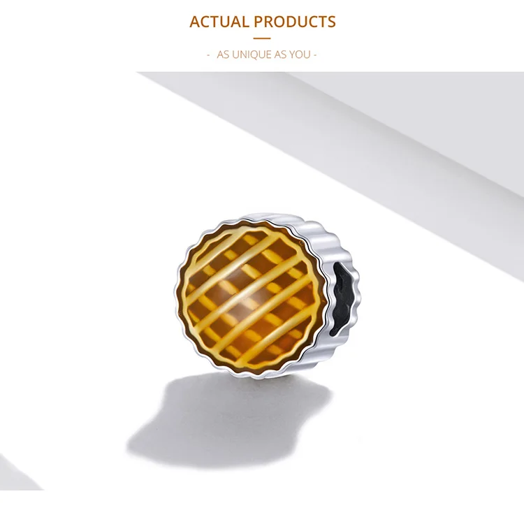 Pumpkin Pie Charm 13 Pumpkin Pie Charm - Show your style with the Pumpkin Pie Charm. Hand-finished in sterling silver, this charm features a colorful enamel pumpkin pie that is full of romantic autumn atmosphere. This exquisite and unique charm will bring mood and beauty to your day. Perfect gift for mom, sister, grandmother, friend or yourself. | 🚚 Free Standard Shipping 7-30 days | 🥇 Top Quality Product | 💎 100% S925 Sterling Silver | 🛡️ 100% Safe & Secure checkout