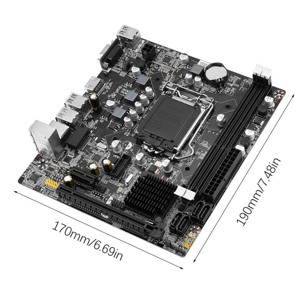 LGA 1155 B75-1155 Mainboar звуковая карта настольный компьютер аксессуары профессиональная материнская плата прочный интерфейс ЧПУ сетевая карта