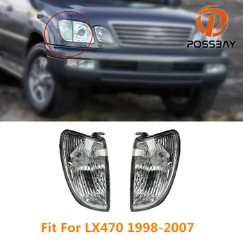 

POSSBAY Pair Parking Corner Light Cover Amber Lens for Lexus LX470 1998-2007 Signal Lamp Accessories Without Light Bulbs