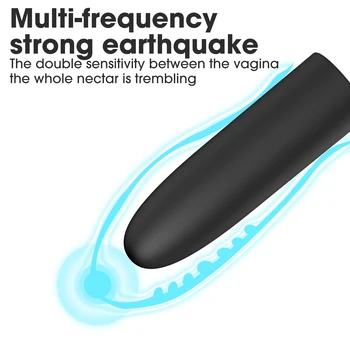 Mini Bullet Vibrator Remote Control 10 Speed Dildo Clitoris Stimulator Sex Products AV Stick Anal Sex Toys For Women Masturbator 4