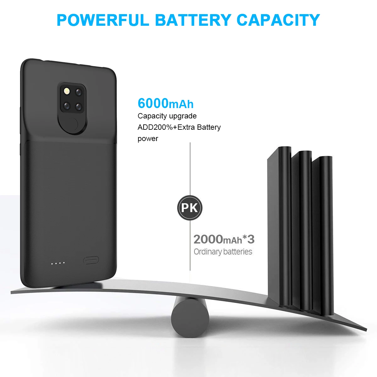 Для huawei mate 20 X mate 20X5G зарядное устройство чехол 6000 мАч Расширенный аккумулятор резервного питания Защитный матовый чехол 20X5G чехол