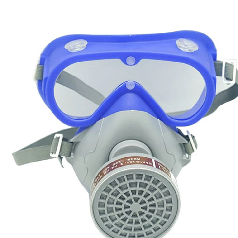 

Professional Breathable Mask 1Pc Industrial Chemical Gas Cartridges Anti-Dust Spray Paint Respirator Mask With Goggles