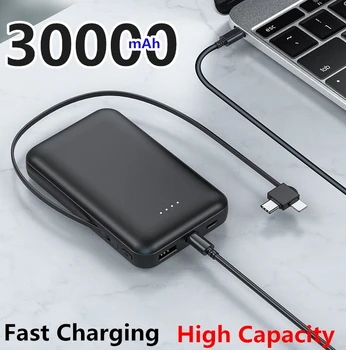 30000 10000mahソーラーパワーバンクポータブル充電器PD18W usbタイプc poverbank防水sos ledライトpowerbank iphone xiaomi