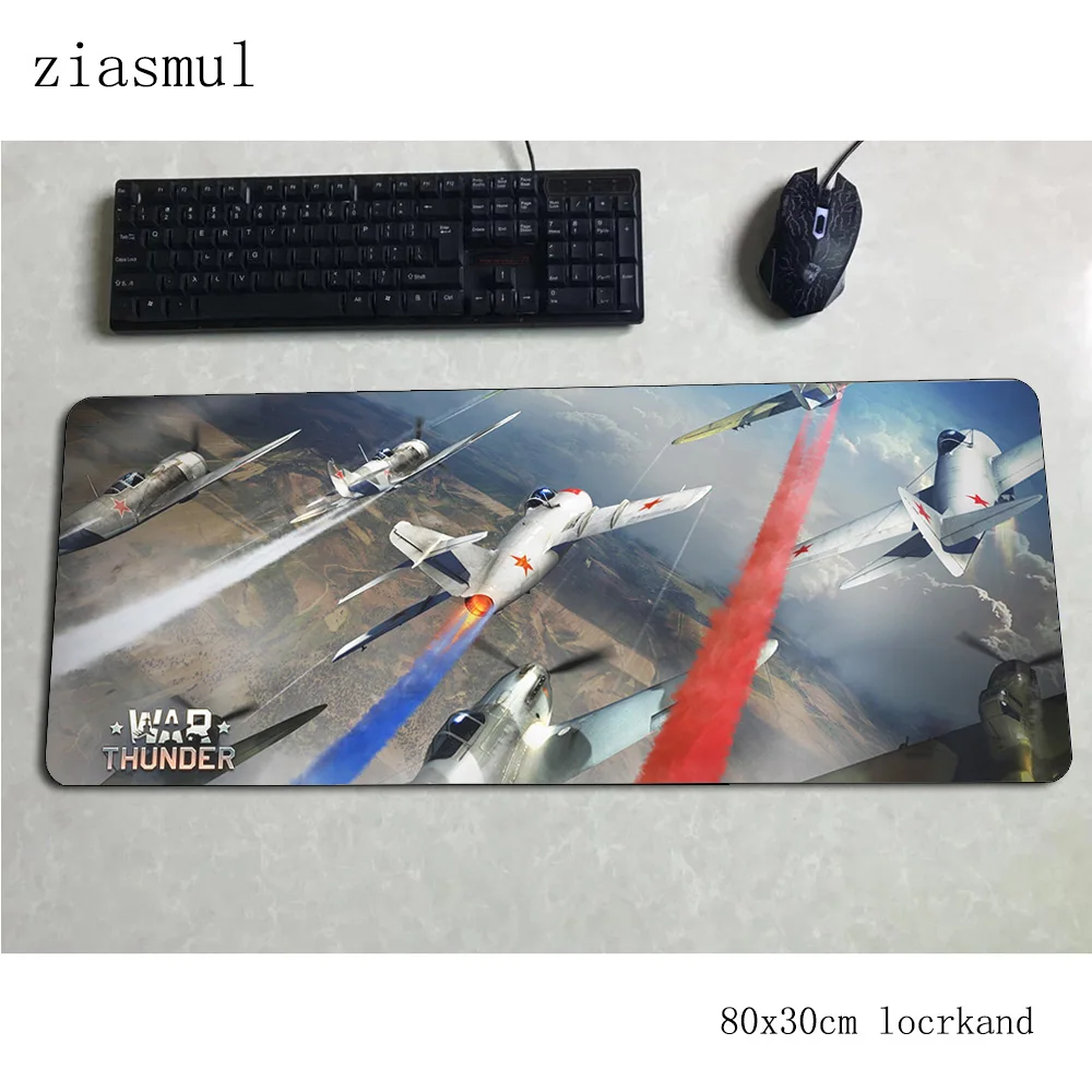 

war thunder padmouse 80x30cm gaming mousepad game thick large mouse pad gamer computer desk esports mat notbook mousemat pc
