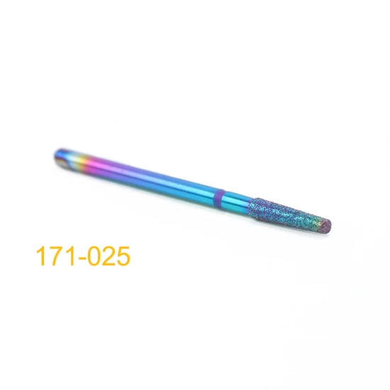 171-025 Diamond Cuticle Nail Drill Bits Milling Cutters Burr Files Manicure Pedicure Polish Removing Gel Electric Machine Tools TR1514-1 - Цвет: 171-025
