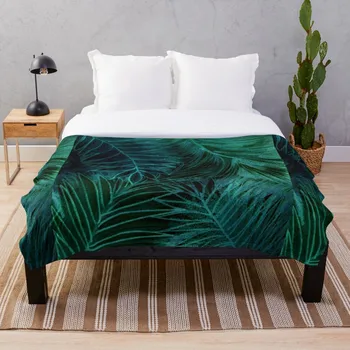 

EXOTIC JUNGLE TROPICAL PRINT PASTEL ABSTRACT Throw Blanket Soft Sherpa Blanket Bed Sheet Single Knee Blanket Office Nap Blanket